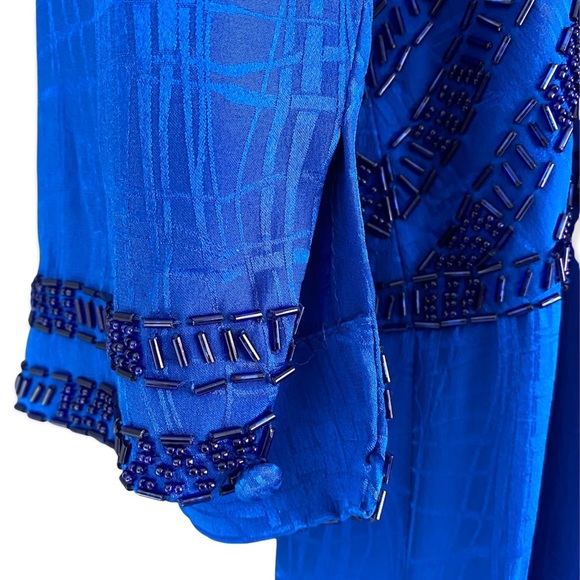 Vintage Beaded Silk D’ore Cocktail Dress, Women's 14 - Picture 7 of 16